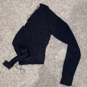 Zara one shoulder knit with tie